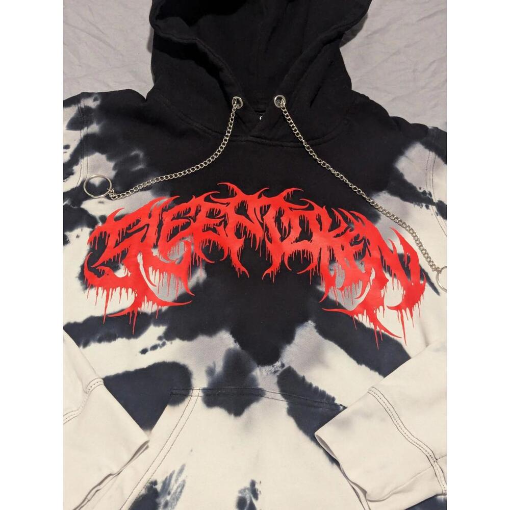 Shibori Threads Sleep Token V2.0 Hoodie Sz S Rock Band Hoodie Even in Arcadia - Picture 2 of 9